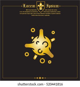 Web icon. Bacterium, virus