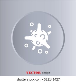 Web icon. Bacterium, virus