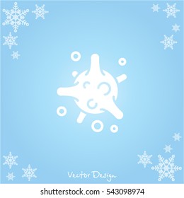 Web icon. Bacterium, virus