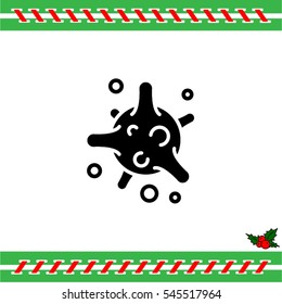 Web icon. Bacterium, virus