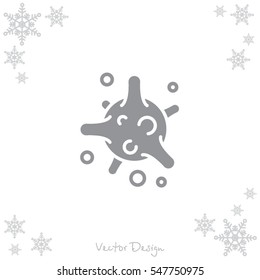 Web icon. Bacterium, virus