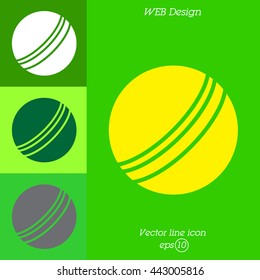 Web icon. Ball, children's ball