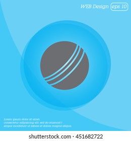 Web icon. Ball, children's ball