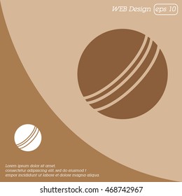 Web icon. Ball, children's ball