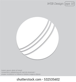 Web icon. Ball, children's ball