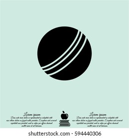Web icon. Ball, children's ball