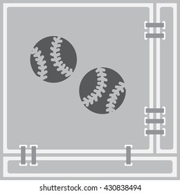 Web icon. Baseball