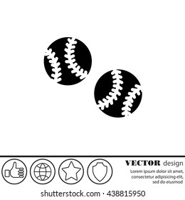 Web icon. Baseball