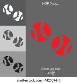 Web icon. Baseball
