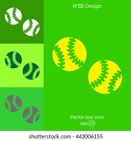 Web icon. Baseball