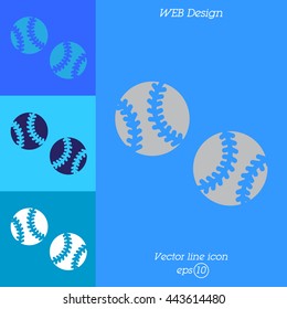 Web icon. Baseball