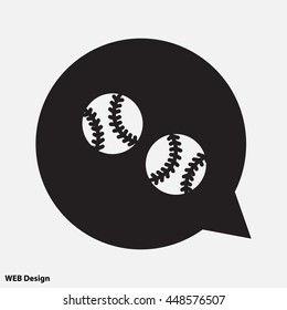 Web icon. Baseball