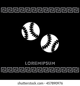 Web icon. Baseball