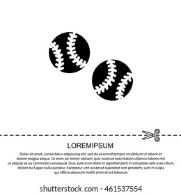 Web icon. Baseball