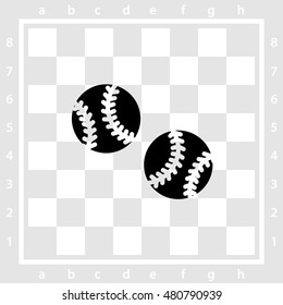 Web icon. Baseball
