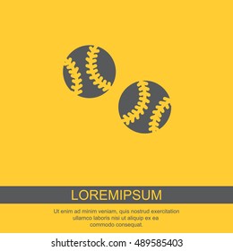 Web icon. Baseball