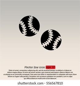 Web icon. Baseball
