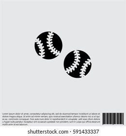 Web icon. Baseball