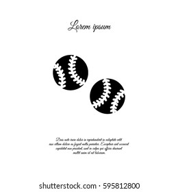 Web icon. Baseball