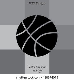 Web icon. Basketball