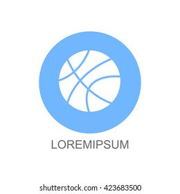 Web icon. Basketball