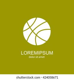 Web icon. Basketball