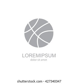 Web icon. Basketball