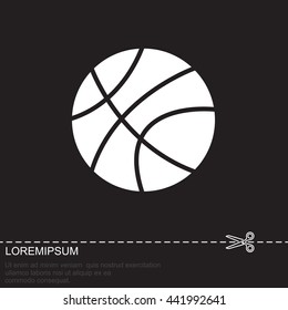 Web icon. Basketball