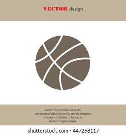 Web icon. Basketball