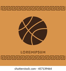 Web icon. Basketball