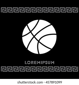 Web icon. Basketball