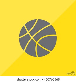 Web icon. Basketball