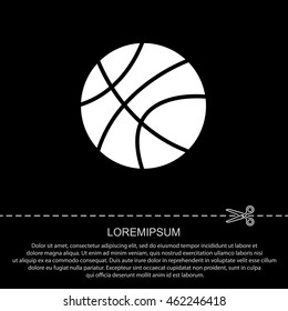 Web icon. Basketball