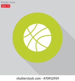 Web icon. Basketball
