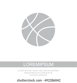 Web icon. Basketball