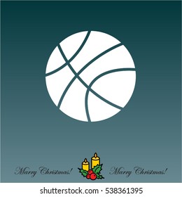 Web icon. Basketball