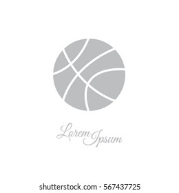 Web icon. Basketball
