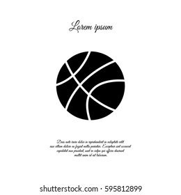 Web icon. Basketball