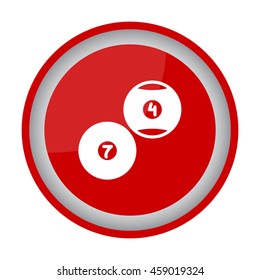 Web icon. Billiards, balls for billiards