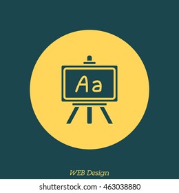 Web icon. Blackboard