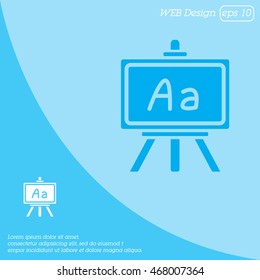 Web icon. Blackboard