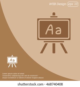 Web icon. Blackboard