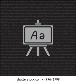Web icon. Blackboard