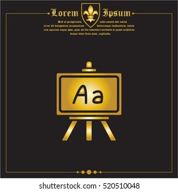 Web icon. Blackboard