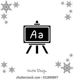 Web icon. Blackboard