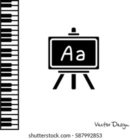 Web icon. Blackboard