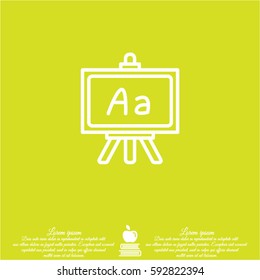 Web icon. Blackboard