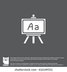 Web icon. Blackboard