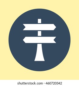 Web Icon of Blank Road Sign.