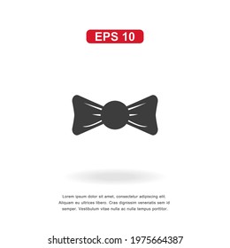 web icon bow tie sign isolated on white background. Simple vector illustration.